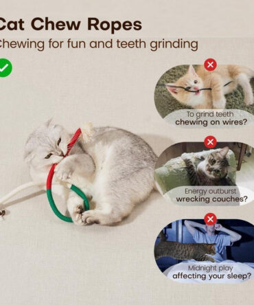 Organic Cotton Chew Rope Toys for Cats