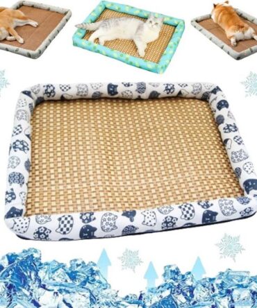Breathable Rattan Cooling Pet Bed